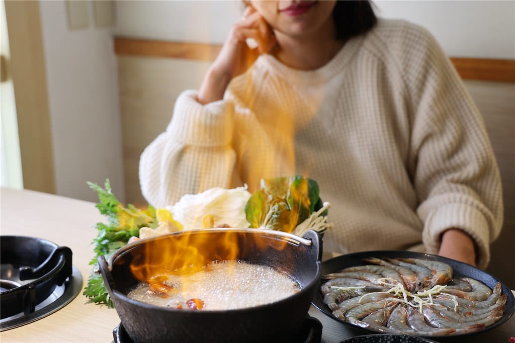 嘉義美食-八石什鍋(嘉義店) 食補火鍋湯頭的專家丨飲料.蔬菜 090A1108